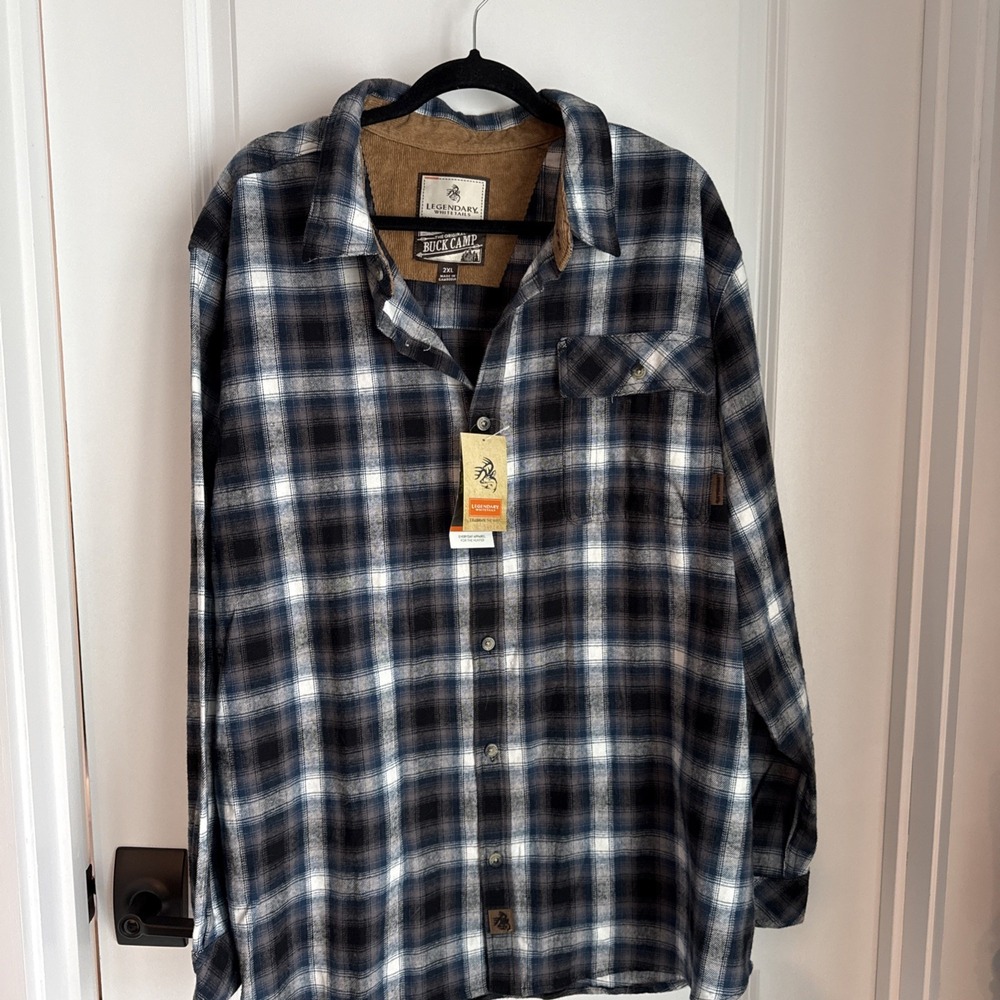 Legendary Whitetails Men's Original Buck Camp Flannel Shirt Size 2XL NWT - Picture 1 of 10